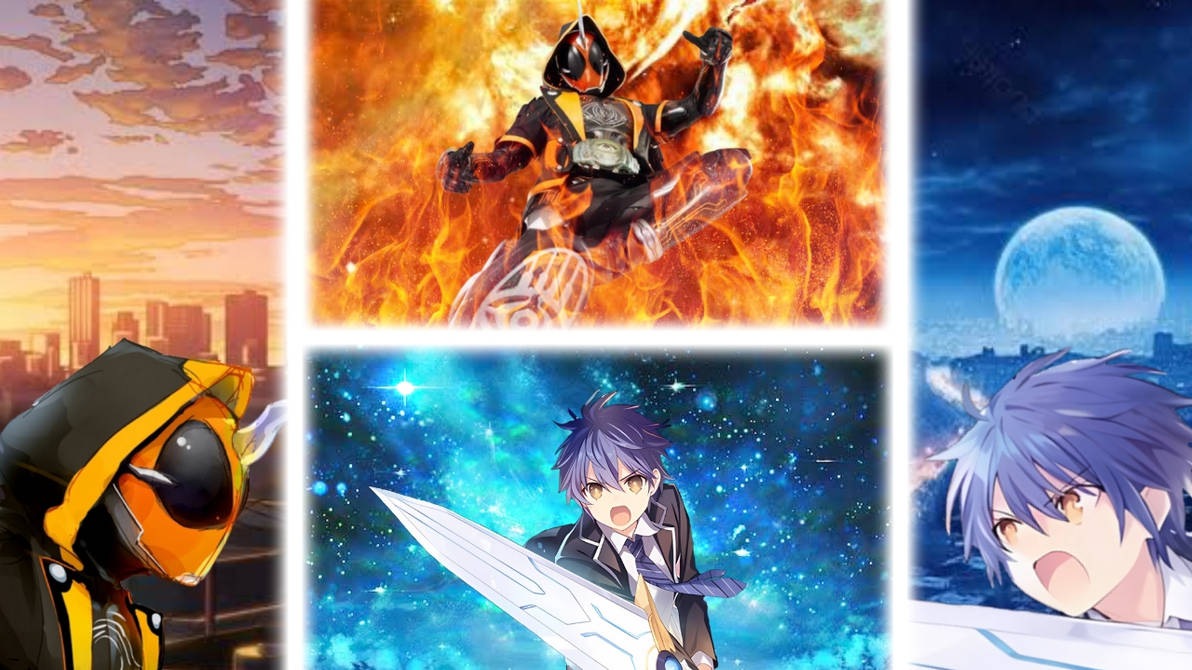 Ghost Rider Vs Shadow Vs Edit (Live, Open!) Kamen Rider Ghost vs Shido by Ahmad2345Light on ...