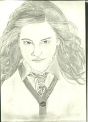 hermione granger pencil sketch
