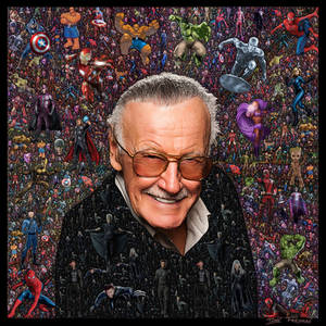 Stan Lee Fractal Collage