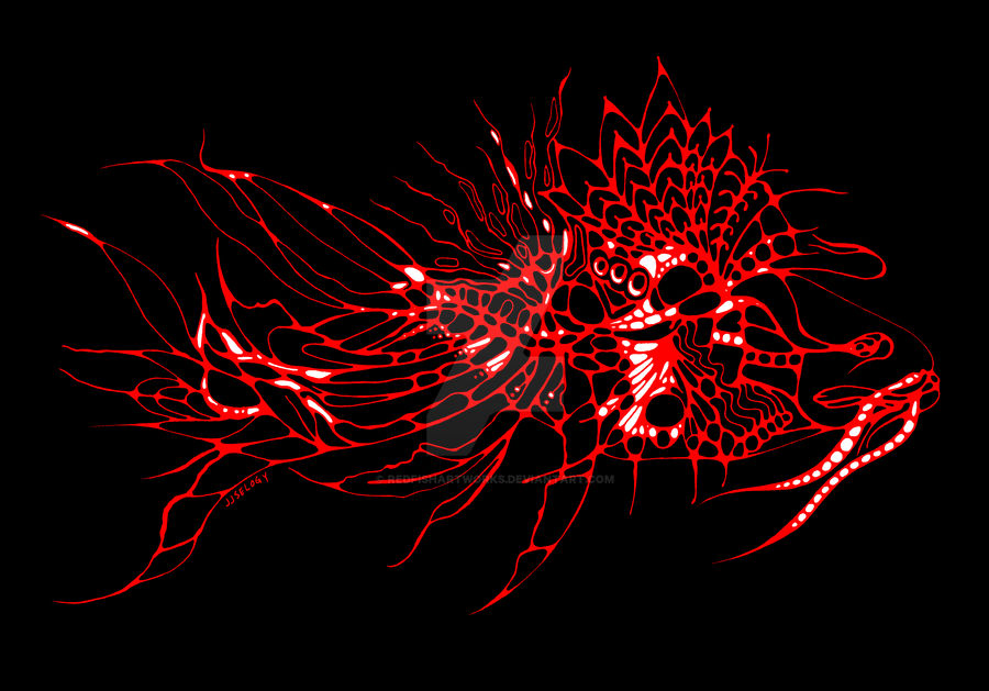 Abstract Red Fish Red Fish by REDFISHARTWORKS on DeviantArt