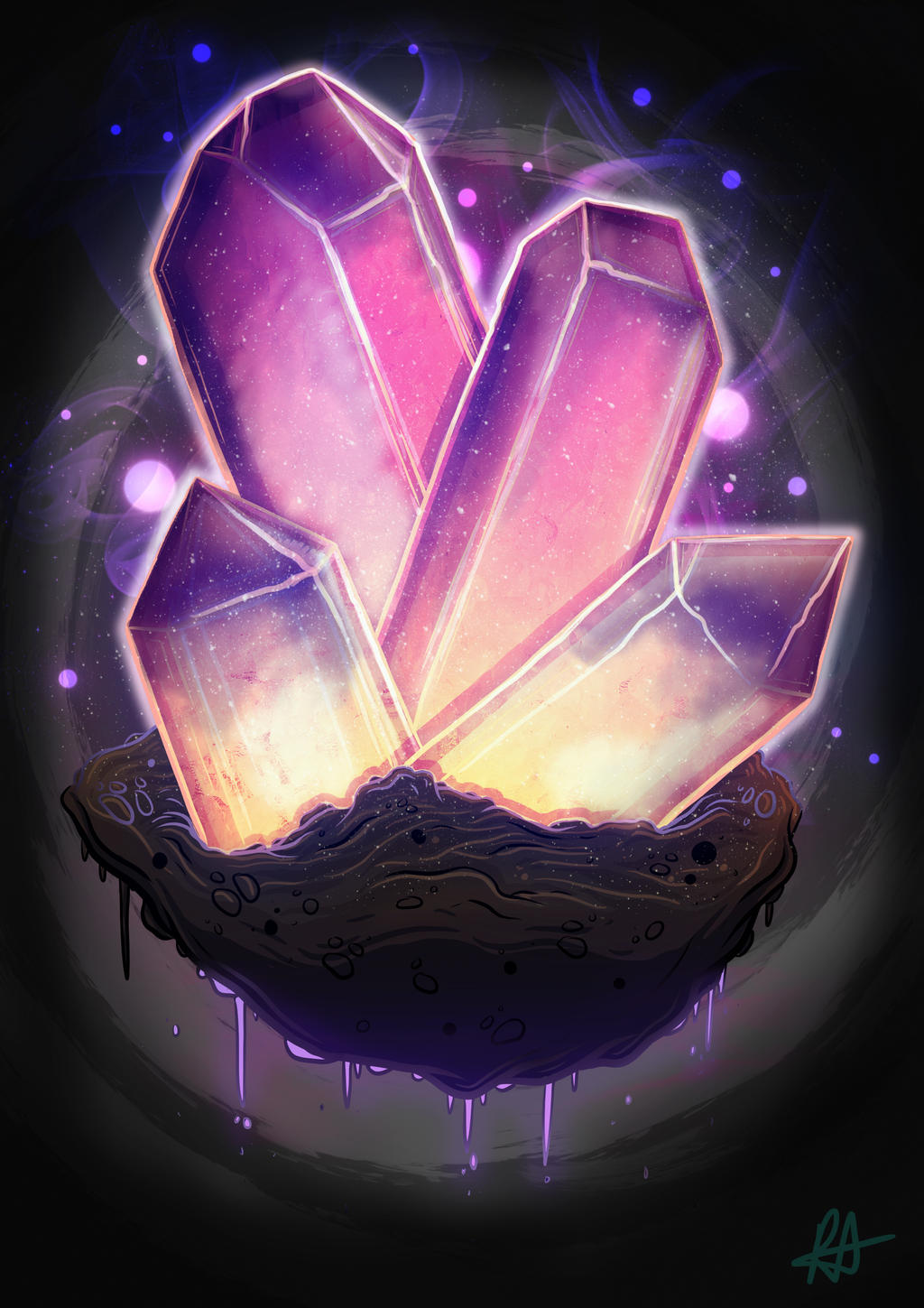 Quant Crystal Quantum Crystals by aldersonillustration on DeviantArt