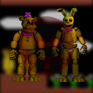 Fredbear and Spring Bonnie Five Nights at Freddy's 