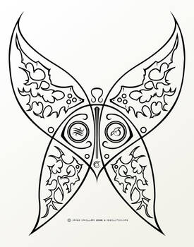 Sinful Butterfly Tattoo - V1