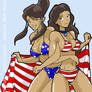 Korra and Katara July 4th