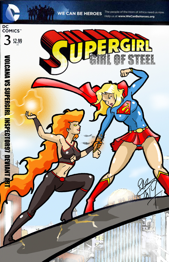 Volcana Vs Supergirl