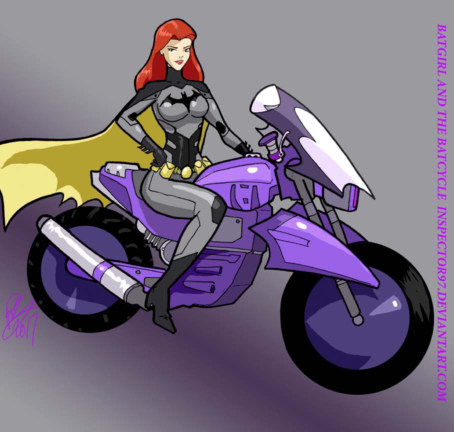 Batgirl and Bat Cycle