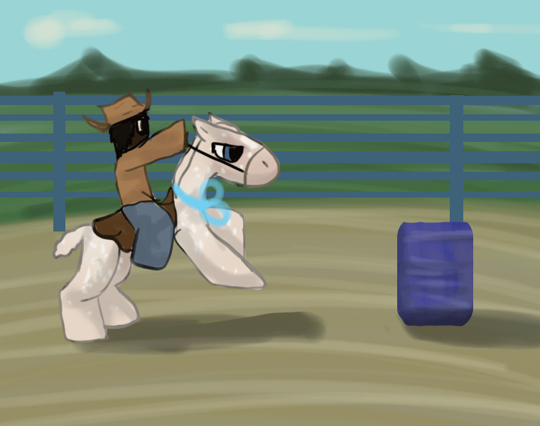Venatrix-barrel-racing- by Rendou-Animated on DeviantArt