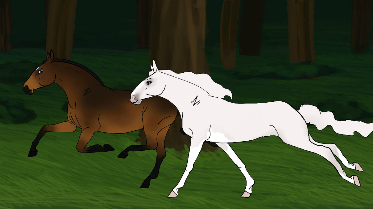 Animed Mule Racing Horse Race by Rendou-Animated on DeviantArt