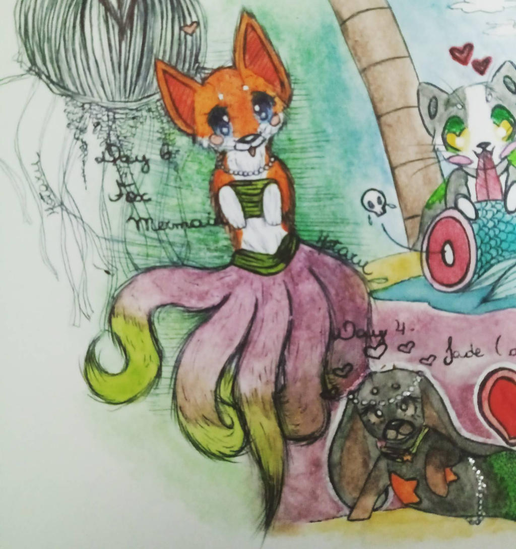 terrible fox mermaid by Hotaru-Otario on DeviantArt