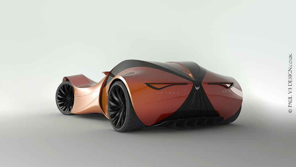 Icarus MC12 E Rear 3/4 by PaulV3Design