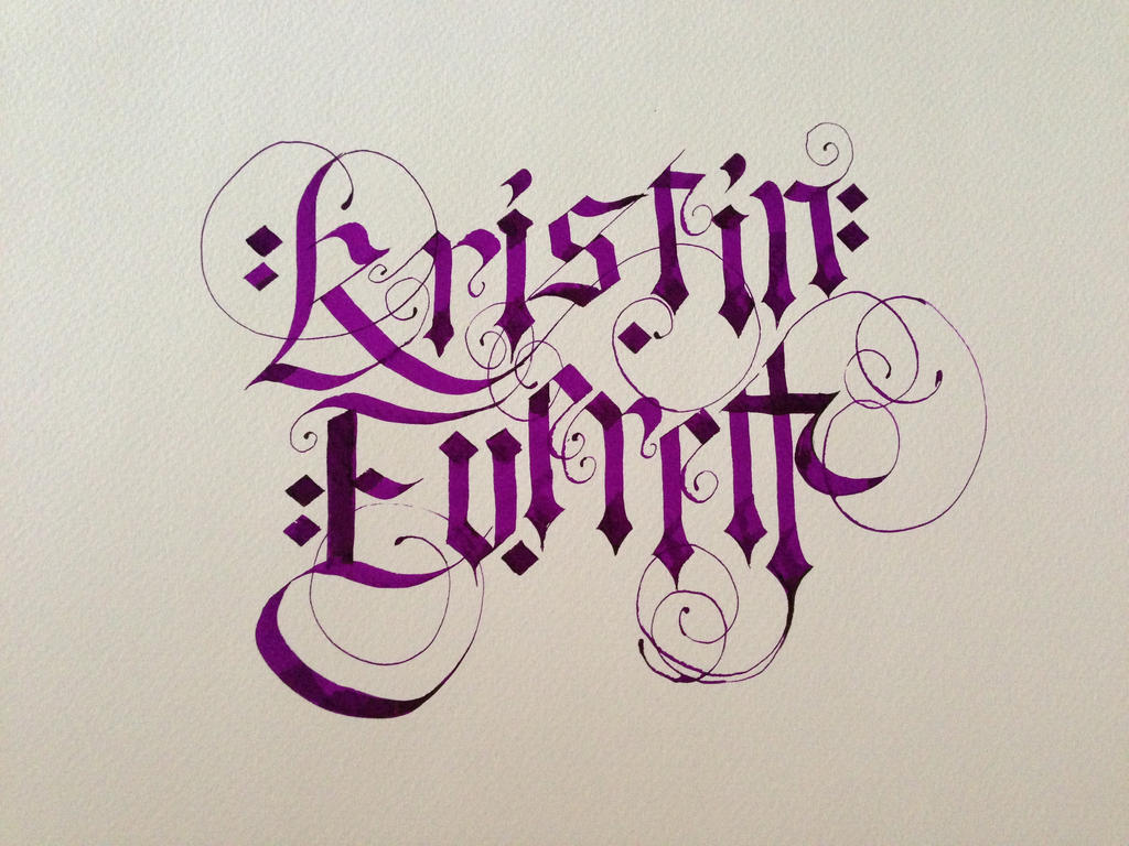 Edikted Script Name Gothic script- my name by EverlastingLace on DeviantArt