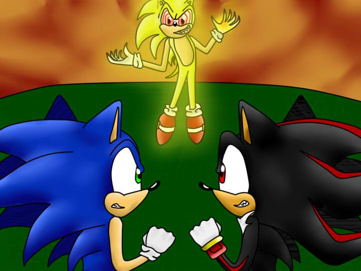 Fleetway, Sonic and Shadow by CrazyNanemi on DeviantArt
