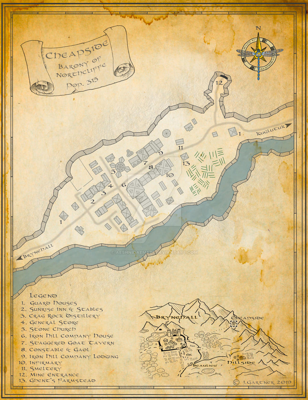 Village of Cheapside (revised) by aeshnidaemaps on DeviantArt