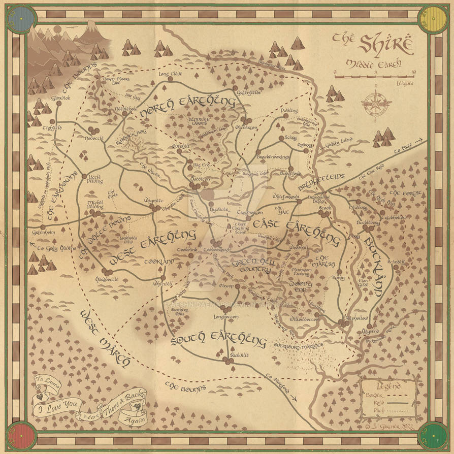 The Shire By Aeshnidaemaps On DeviantArt