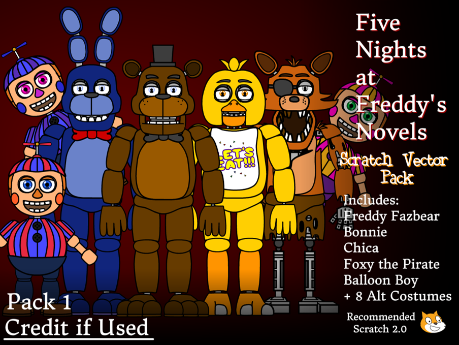 Five Nights at Freddy's Scratch Vector Pack by therealZXGames on DeviantArt