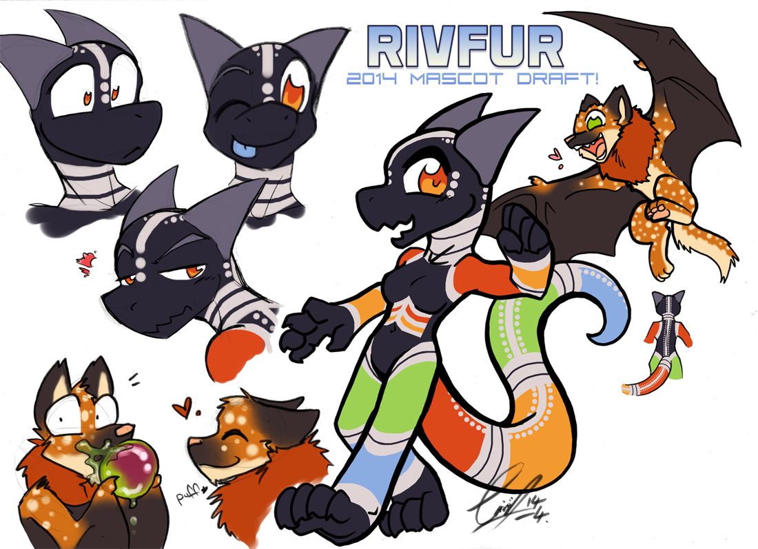 (new) RivFur Mascots!