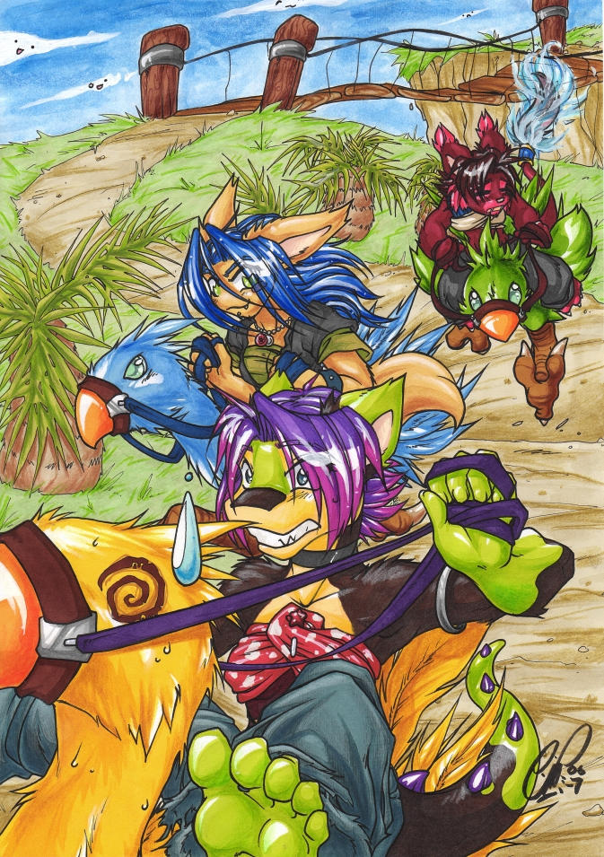 Chocobo Racing Girl Character Chocobo, Anthro, Racing- by carnival on DeviantArt