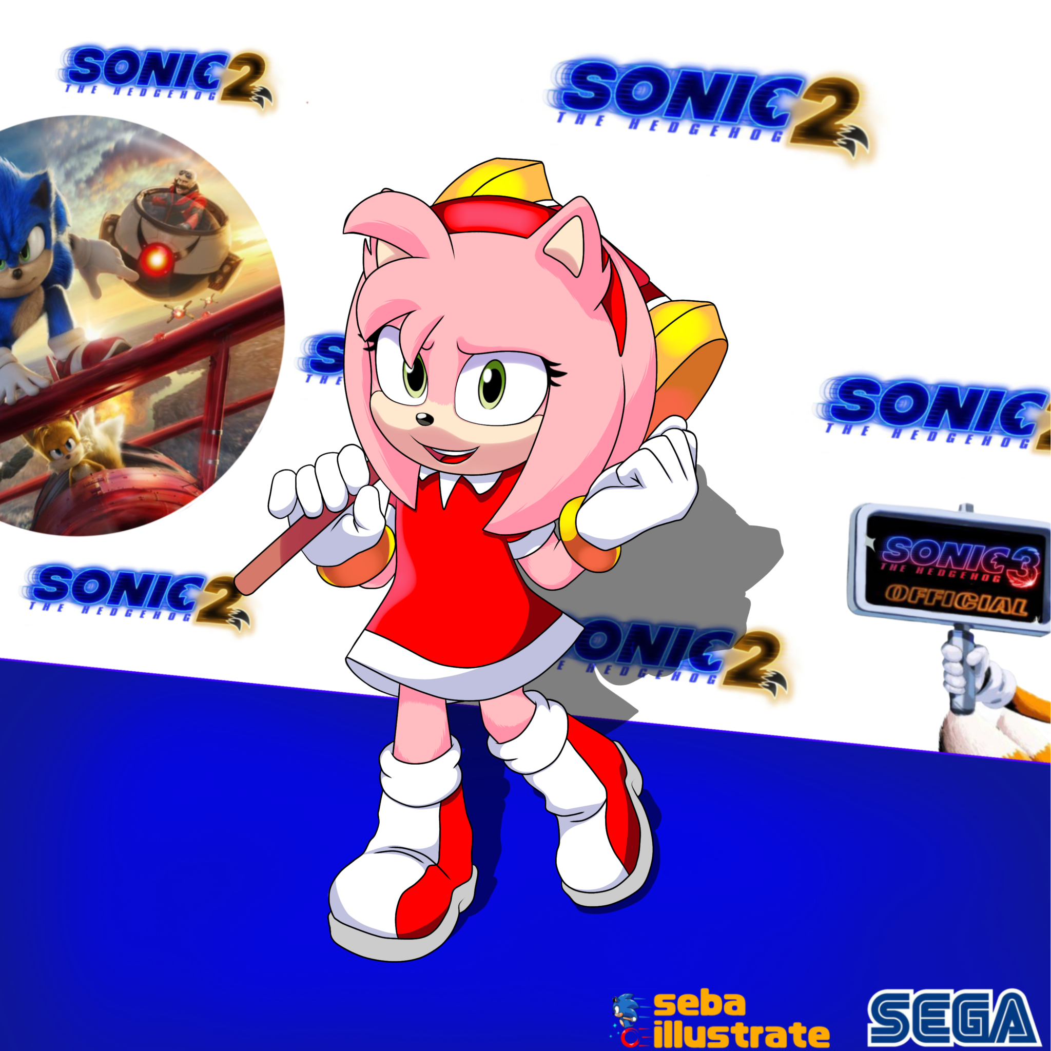 Sonic & Amy VS DeviantArt - Sonic Movie Edition 