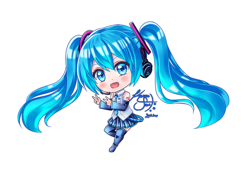 Miku Hatsune Chibi (PNG)