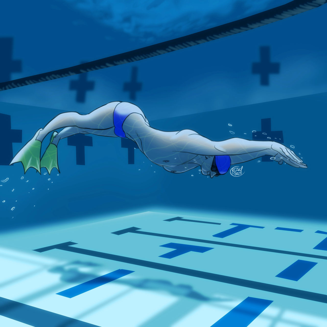 Dolphin Kick Swimmer by bleyerart on DeviantArt