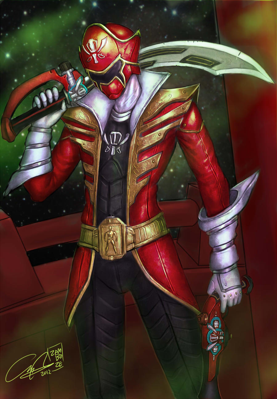 Red Goki Ranger Gokai Red by zamboze on DeviantArt