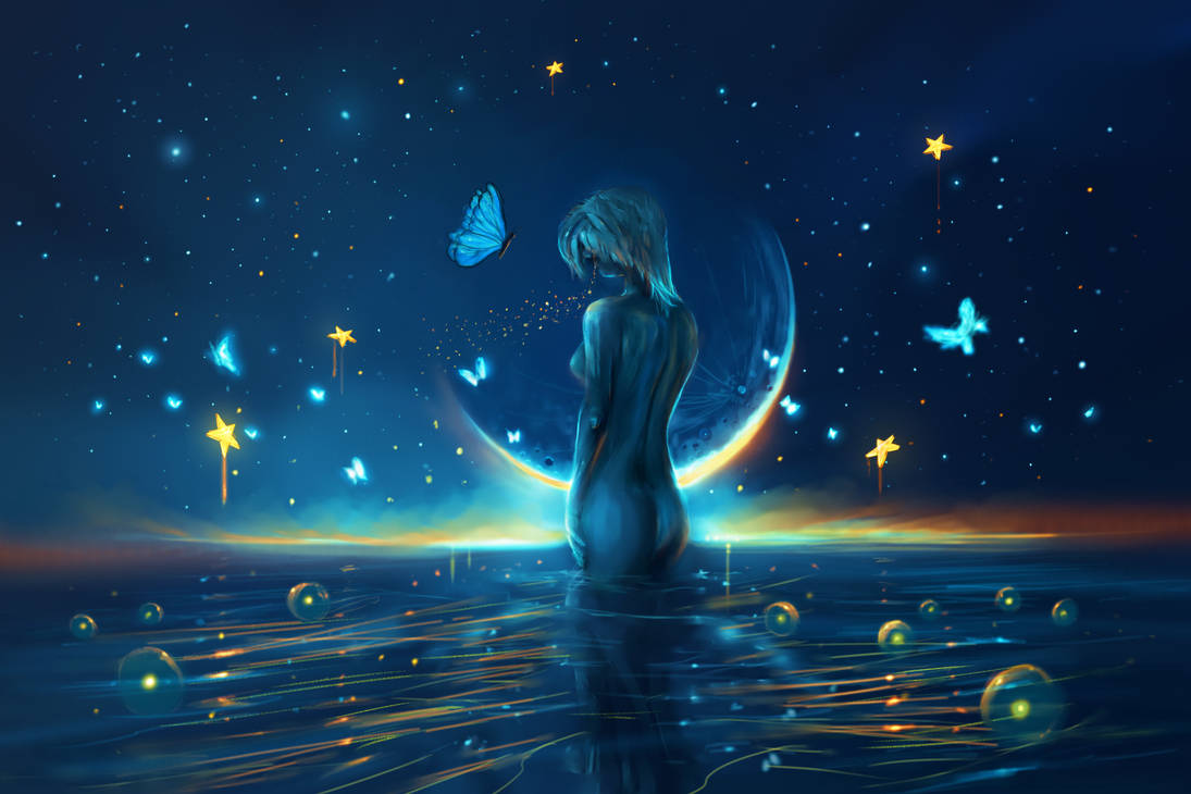 Песни бабочка луна. Луна и девушка баблчеи арт. Moon with Butterfly. Beautiful Moon Butterfly gif.