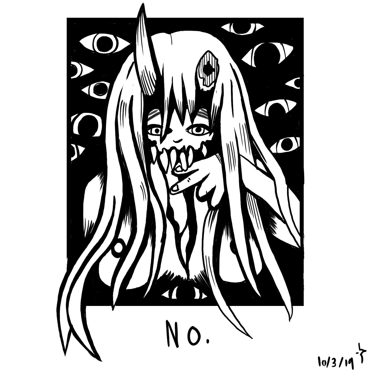 No (Line Art) by CHESHyRE1 on DeviantArt