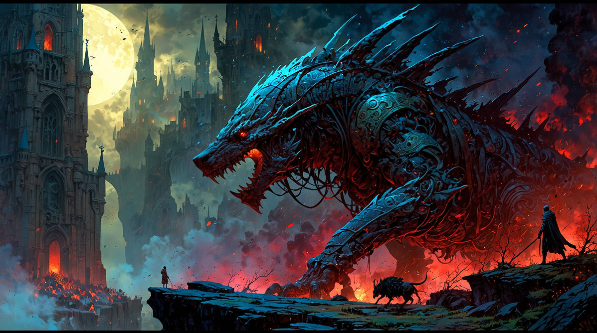 The Siege of the Iron Behemoth by socialgatheringstar on DeviantArt