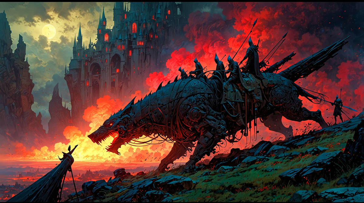 The Siege of the Iron Behemoth by socialgatheringstar on DeviantArt