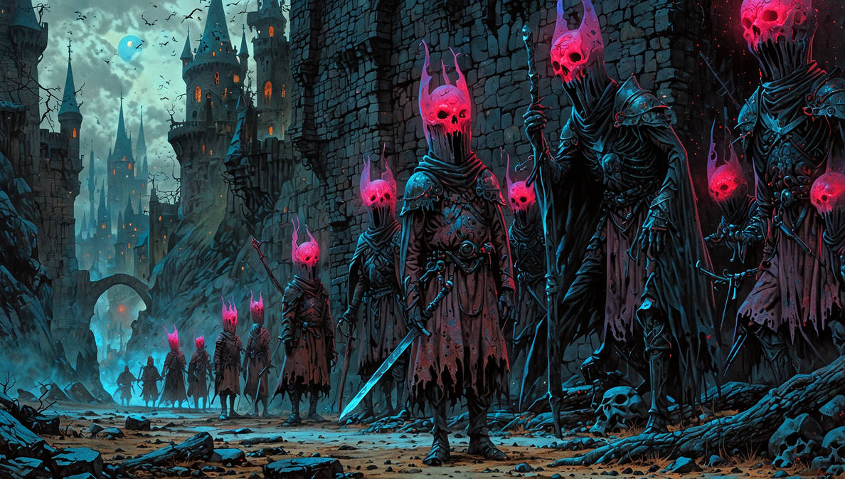 Procession of the Ember Wraiths by socialgatheringstar on DeviantArt