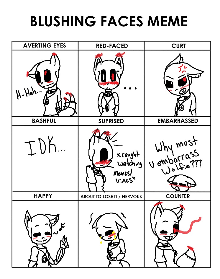 blushing faces meme ft human!sprackle by DitkaSaysHi on DeviantArt