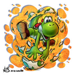 Yoshi Mario Strikers Style by Lukart96