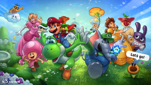 Super Mario Bros. Wonder fanart by Lukart96