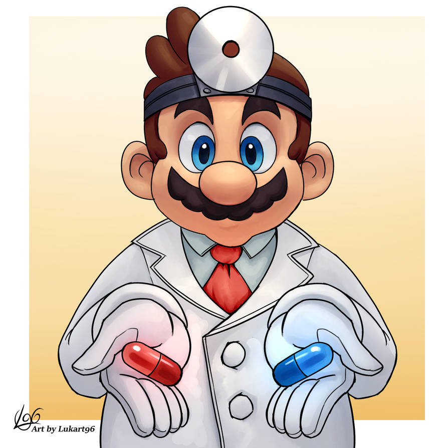 Dr. Mario red or blue? by Lukart96 on DeviantArt