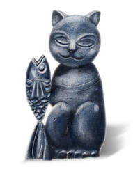 Cat statue