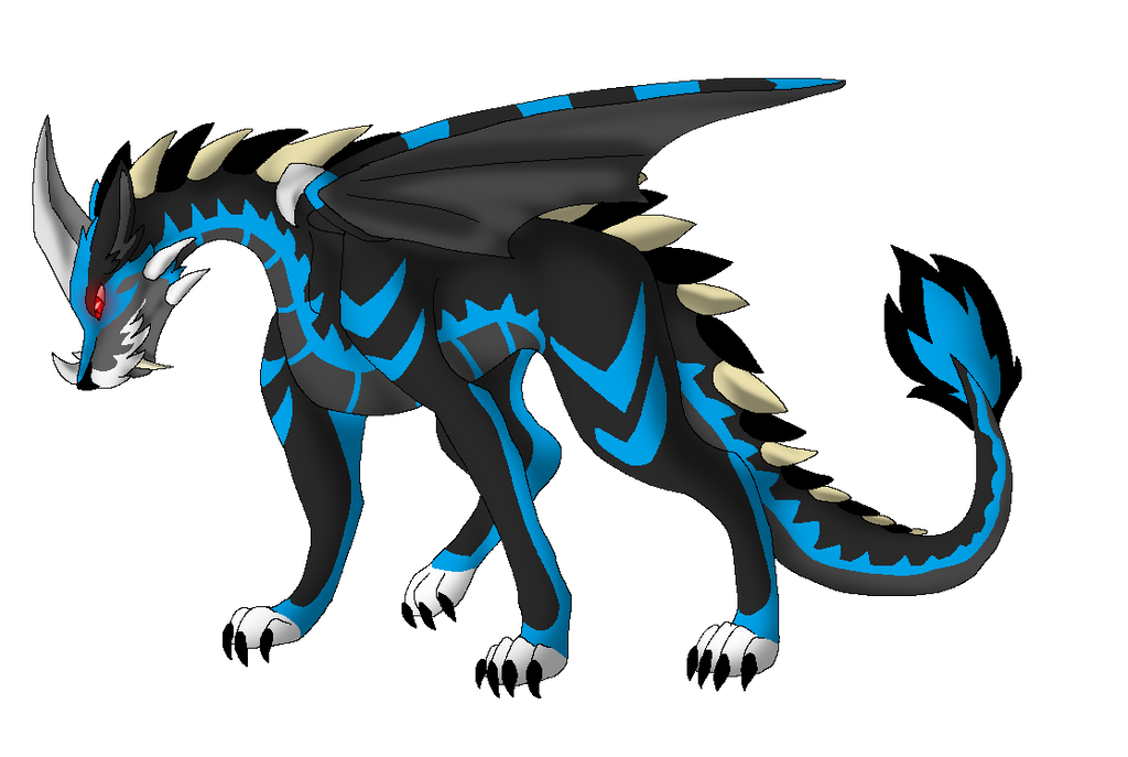 Dragon Form Redesign shading by DementedstarTheWolf on DeviantArt