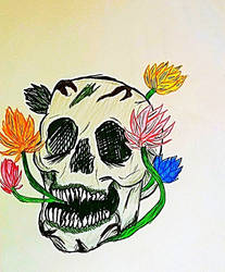 Flower Skull