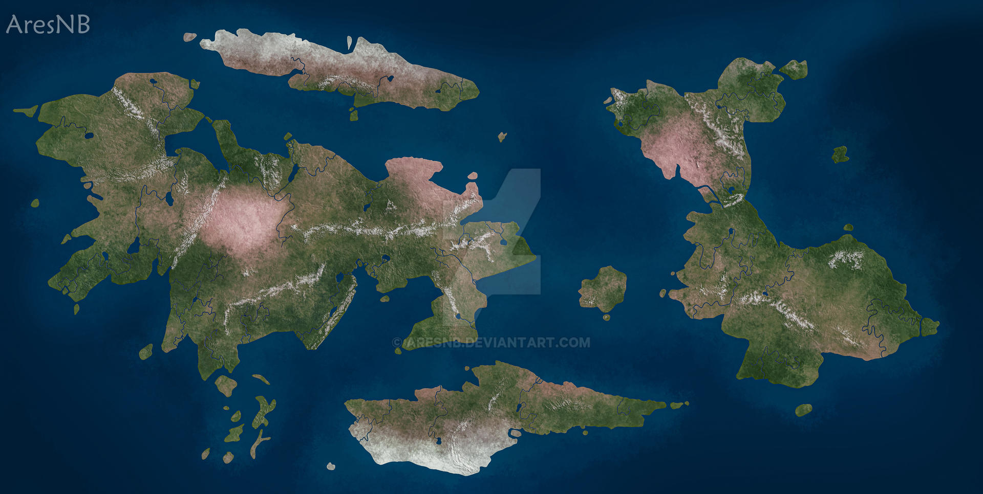 Mapbook Deviantart Map commission by AresNB on DeviantArt