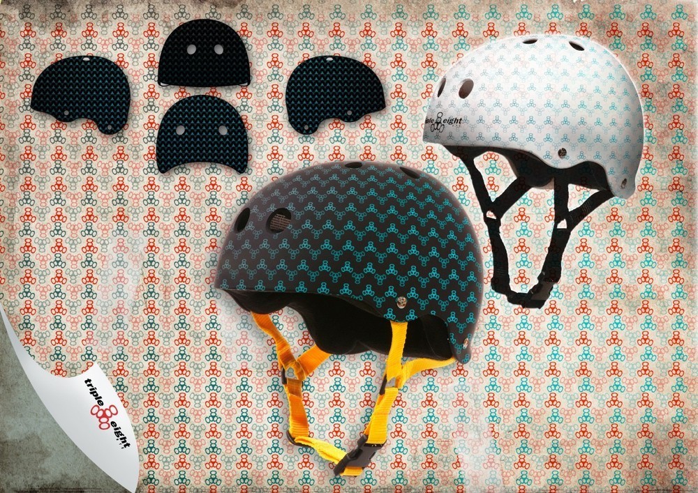 skate helmet  seemless pattern