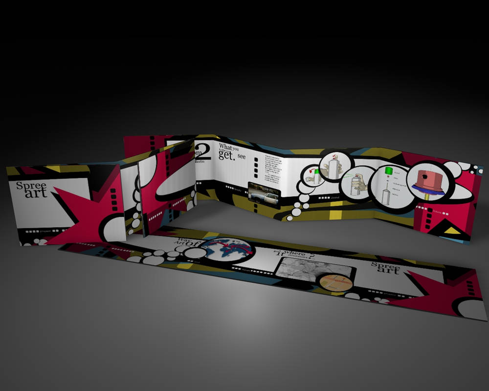 Leporello Street Art design 1 by B3Ns