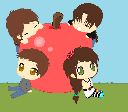 Me and my best friends.chibi.