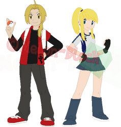 Ed and Winry as Pokemon Trainers