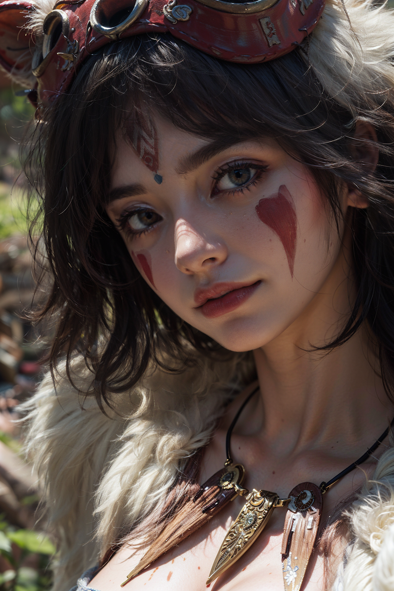 Mononoke Hime Close by jenxi on DeviantArt