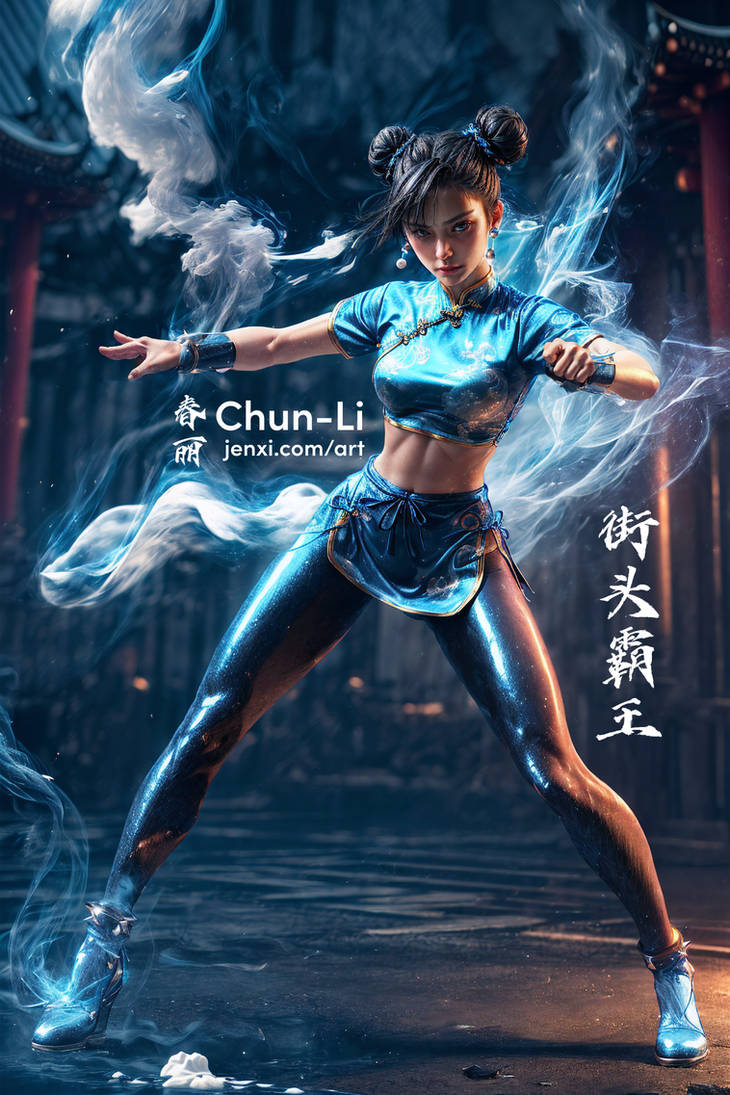 Chun-Li stance by jenxi on DeviantArt