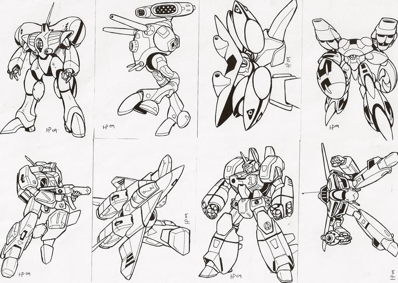 Robotech Sketch Cards By Optimuspint On DeviantArt