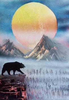bear spray painting