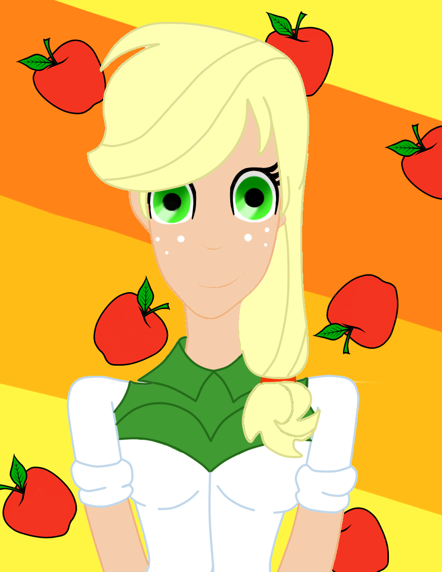 Applejack Human Pool AppleJack Humana by MangleKawaiiana on DeviantArt