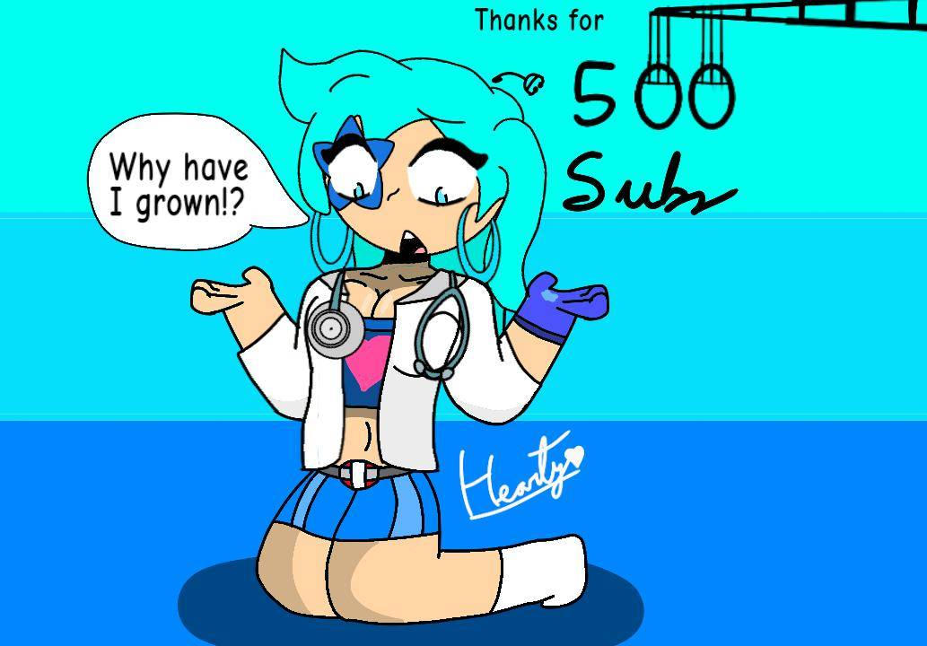 Deviantart Sub Bomb 500 Subs special art by HeartyTheCardiophile on DeviantArt