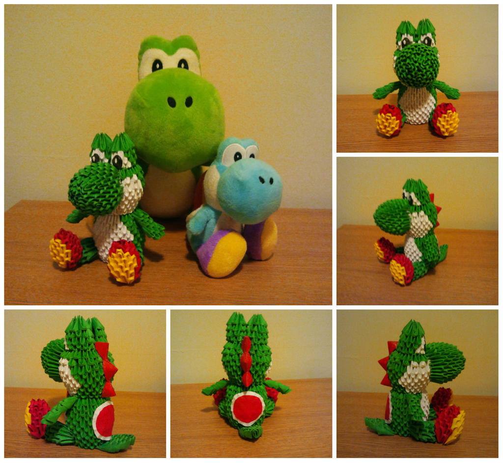 3D Origami Yoshi