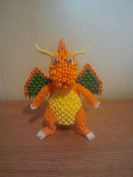 3D Origami Dragonite